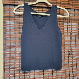 Women's Navy Sleeveless Top